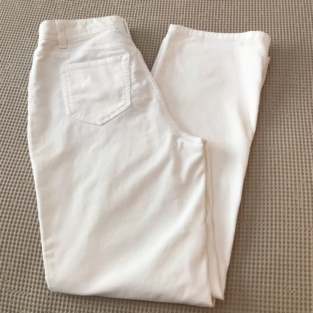 Style & Co Off White Corduroy Pants Slacks Jeans Size 4P